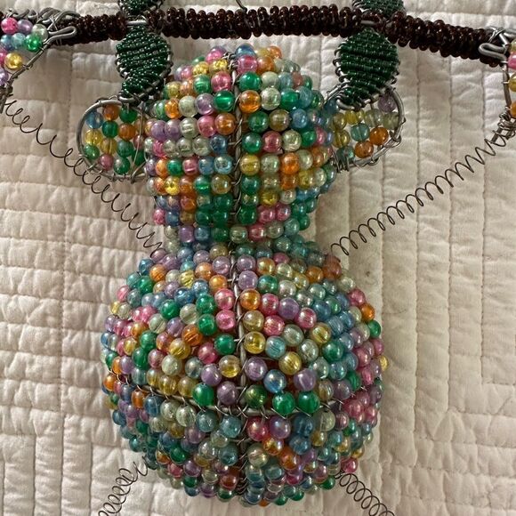 Art Funky Monkey Beaded Wire Wrapped Decor Tropical - Picture 8 of 10